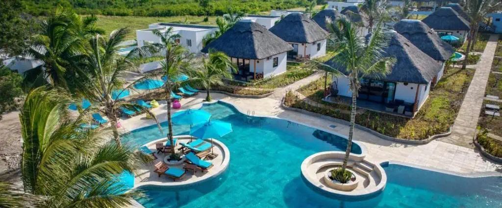 plaża, teren hotelu, basen