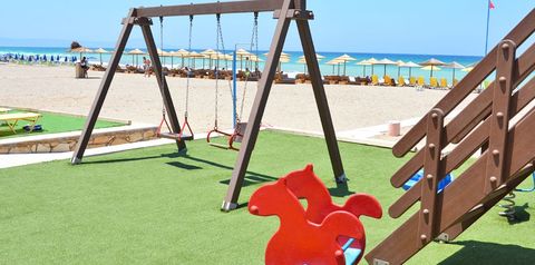 plaża, plac zabaw, dla dzieci