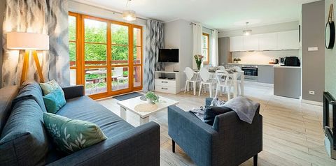 balkon / taras, kuchnia / aneks kuchenny, apartament, pokój