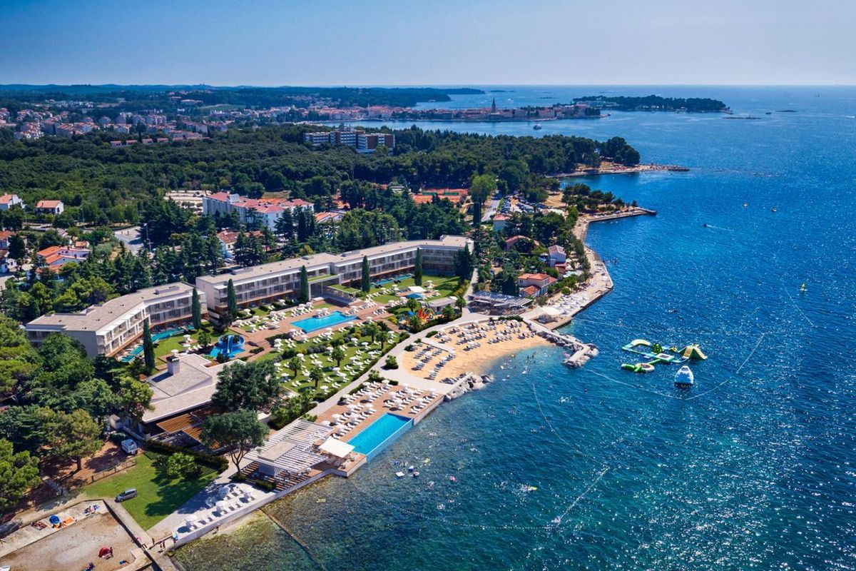 obiekt, teren hotelu, plaża