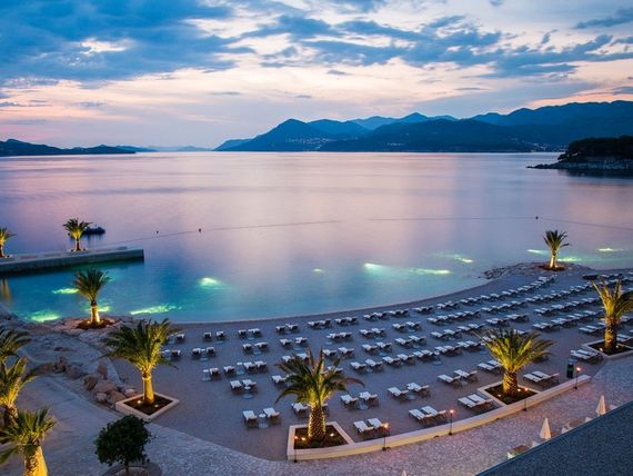 teren hotelu, plaża