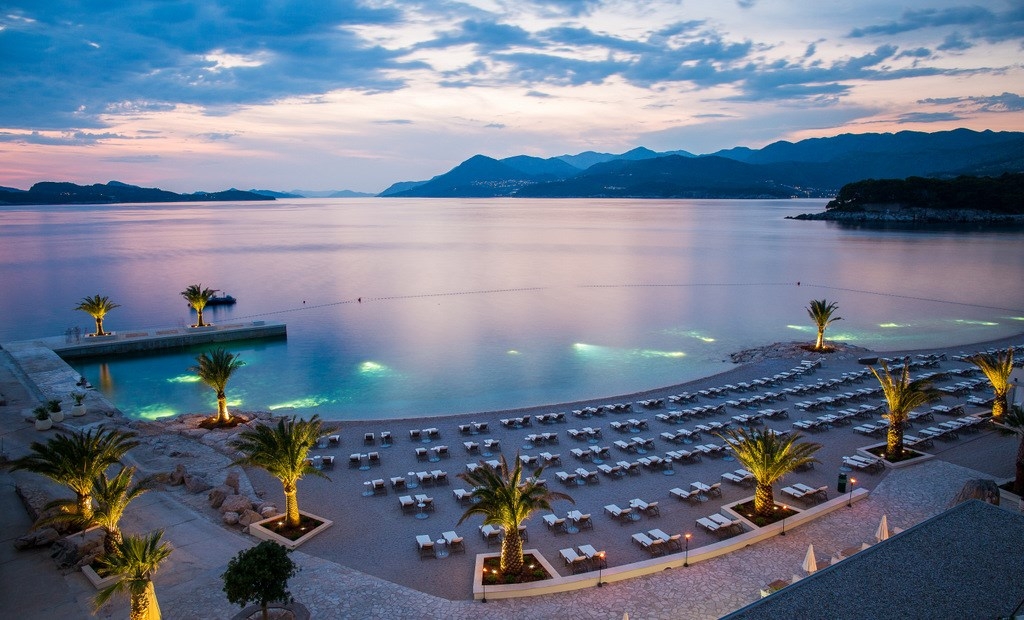 teren hotelu, plaża