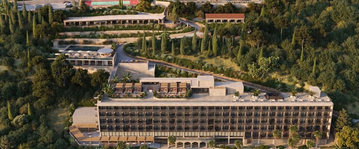 obiekt, teren hotelu