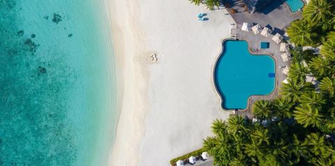 teren hotelu, plaża
