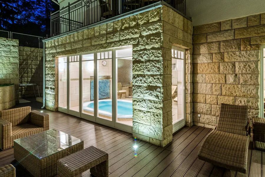 teren hotelu, obiekt