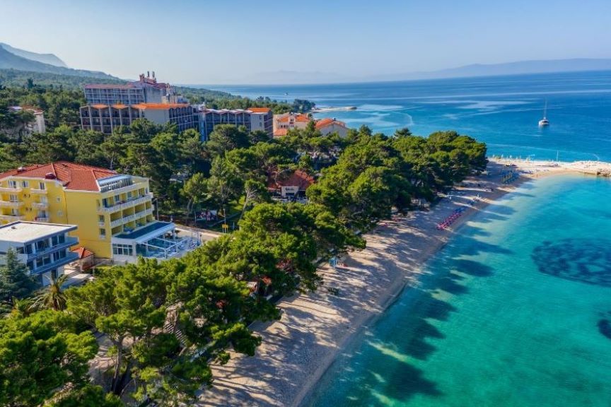 plaża, teren hotelu