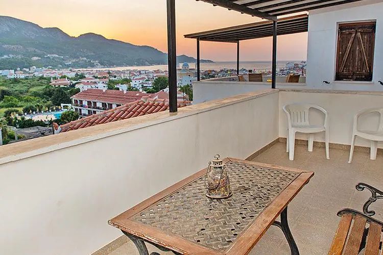 góry, balkon / taras