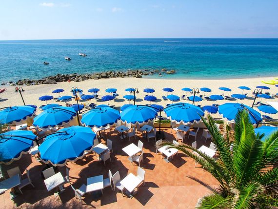 plaża, teren hotelu
