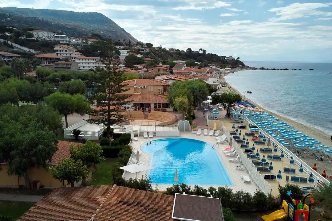 plaża, teren hotelu, obiekt