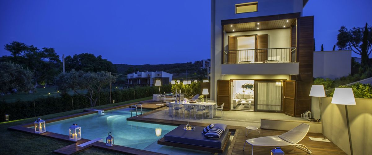 obiekt, teren hotelu, basen