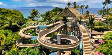 teren hotelu, zjeżdżalnia