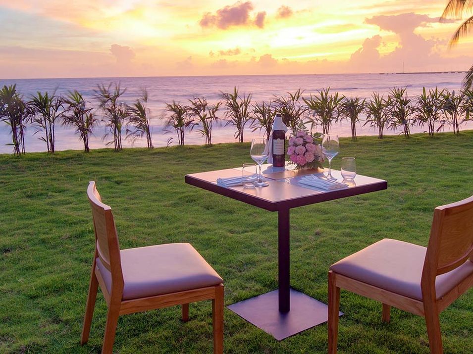 teren hotelu, restauracja, plaża