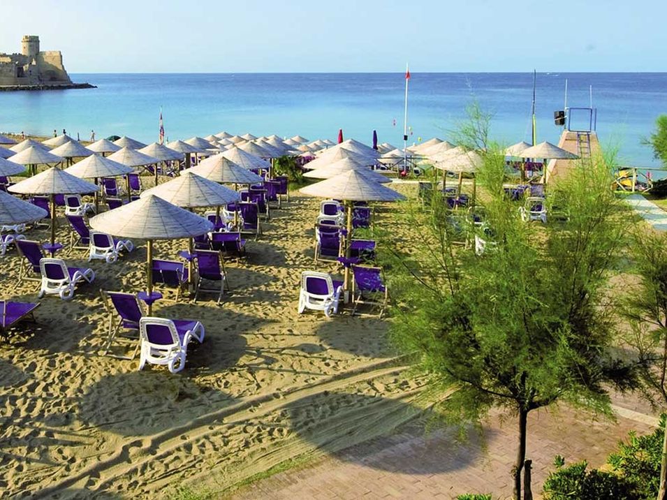 teren hotelu, plaża