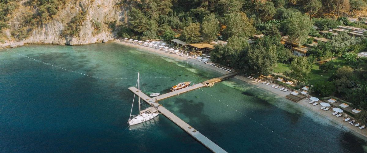 teren hotelu, plaża