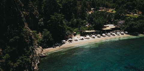 teren hotelu, plaża