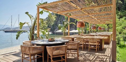 teren hotelu, restauracja, plaża