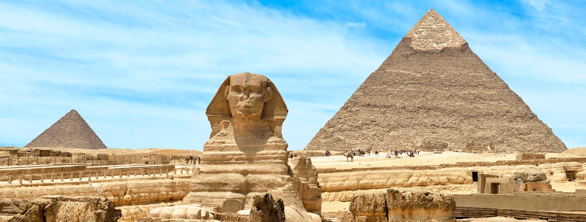 Symbole Egiptu - Nil i piramidy