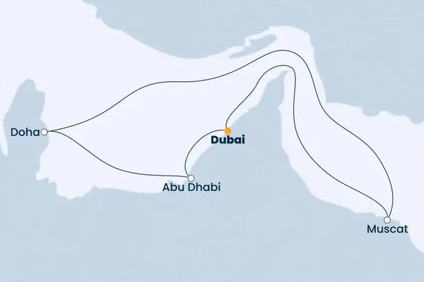Rejs Dubaj - Maskat - Doha - Abu Dhabi - Dubaj