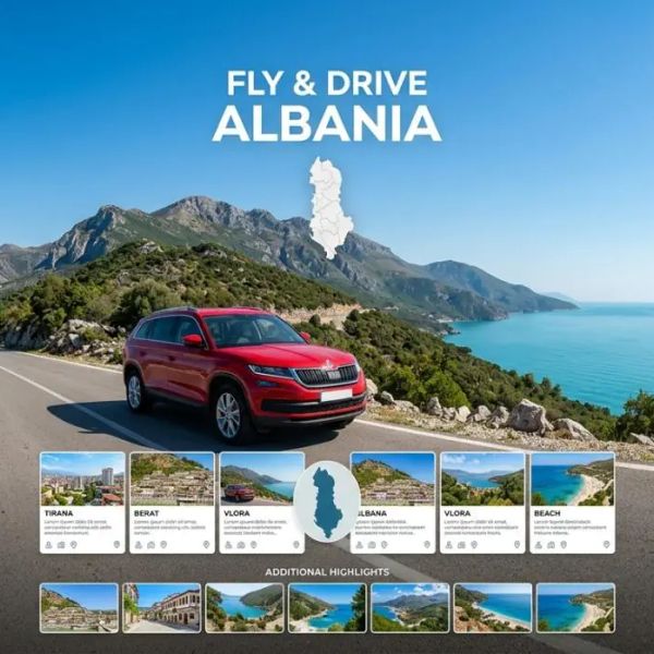 Fly & Drive - od Tirany po wybrzeże Morza Jońskiego