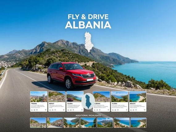 Fly & Drive - od Tirany po wybrzeże Morza Jońskiego