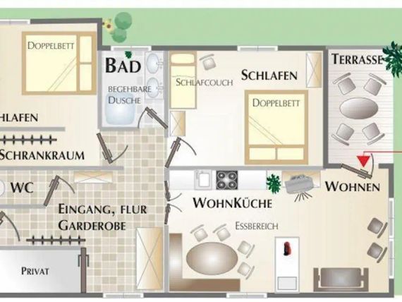 Moida Ferienwohnung 3*